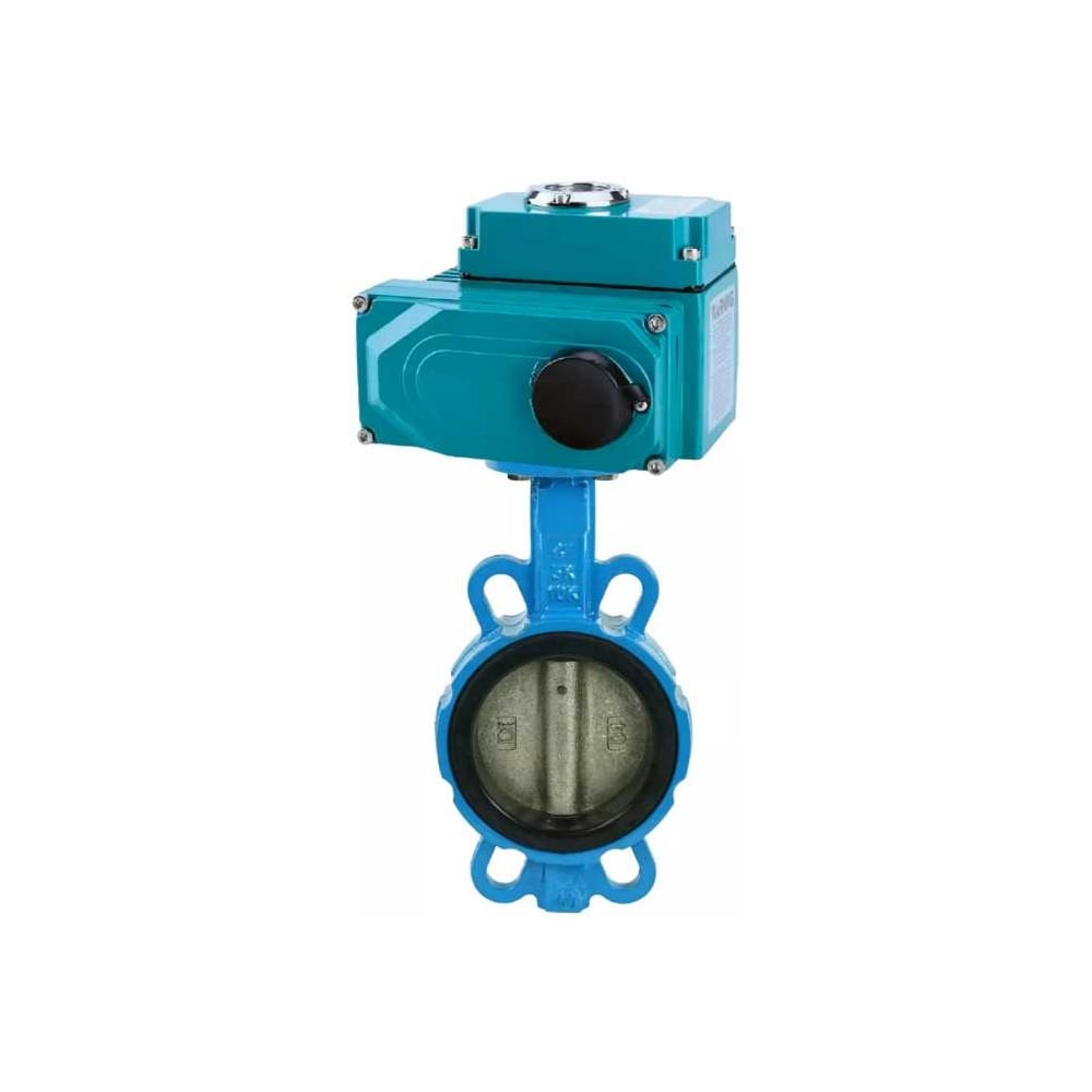 Изображение товара Затвор DN.ru BV-16 Ду125 Ру16 1/4-оборотный электропривод 380В
