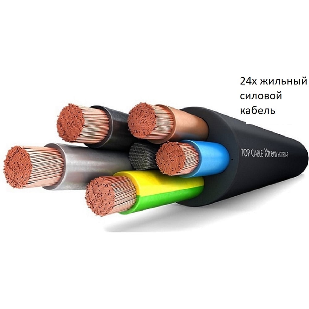 Изображение товара Силовой гибкий кабель Top cable H07RN-F 24x2.5 10 м надежный кабель для электромонтажа