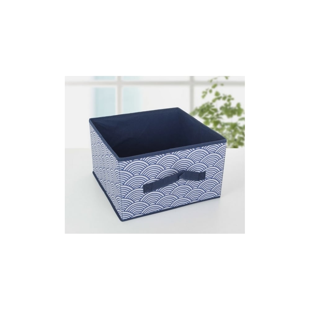 Изображение товара Короб для хранения Доляна Волна 29х29х18 см синий