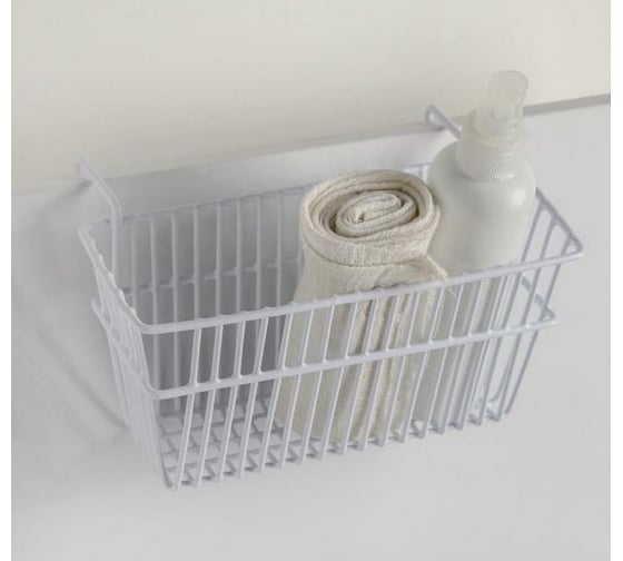 Изображение товара Подвесная корзина Доляна 20х12х9.5 см, цвет белый 2998310