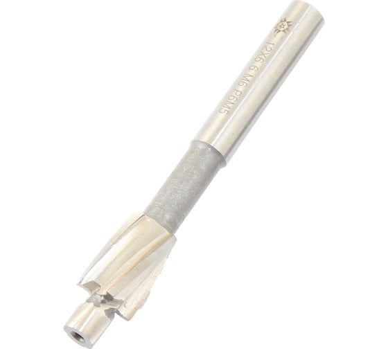 Изображение товара Цековка TLX D 12.0 х d 6.6x80 ц/х Р6М5 Z-4 с постоянной направляющей цапфой, dхв 8мм 75812