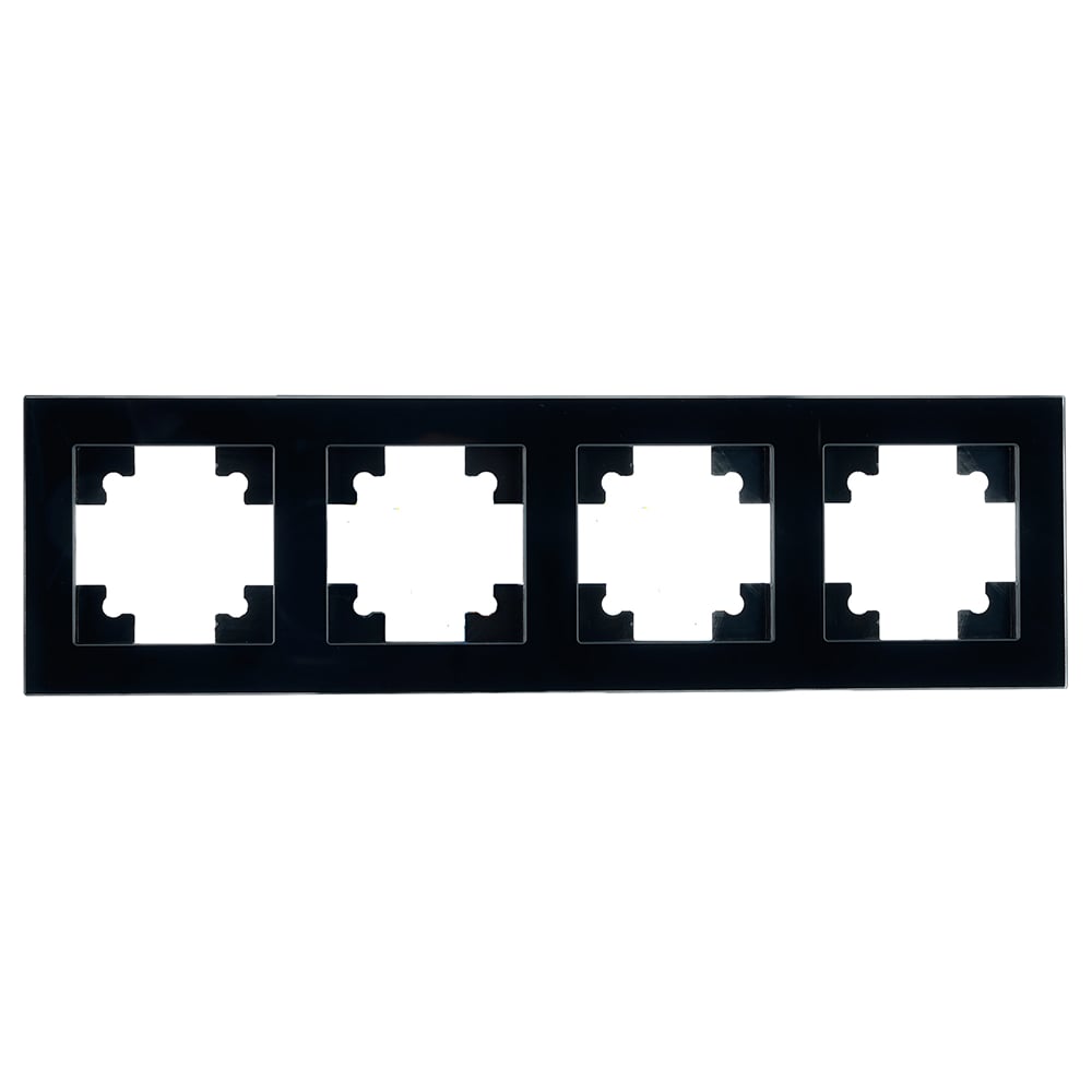 Изображение товара Стеклянная рамка индикаторная Катрин 4 поста черный 295мм