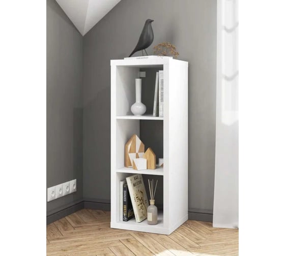 Изображение товара Стеллаж Комфорт-Питер 42x112, цвет Белый, 290 Белый шагрень 950204290