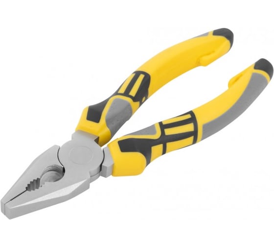 Изображение товара Плоскогубцы комбинированные FIT Смарт, трехцветные прорезиненные ручки, никелевое покрытие 160 мм 50663