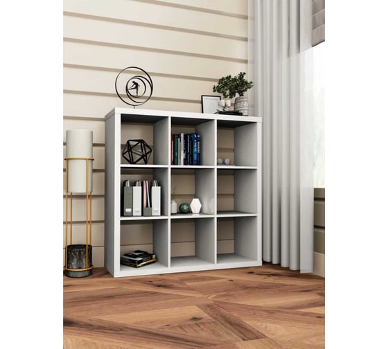 Изображение товара Стеллаж Комфорт-Питер 112x112, цвет Белый, 290 Белый шагрень 950206290