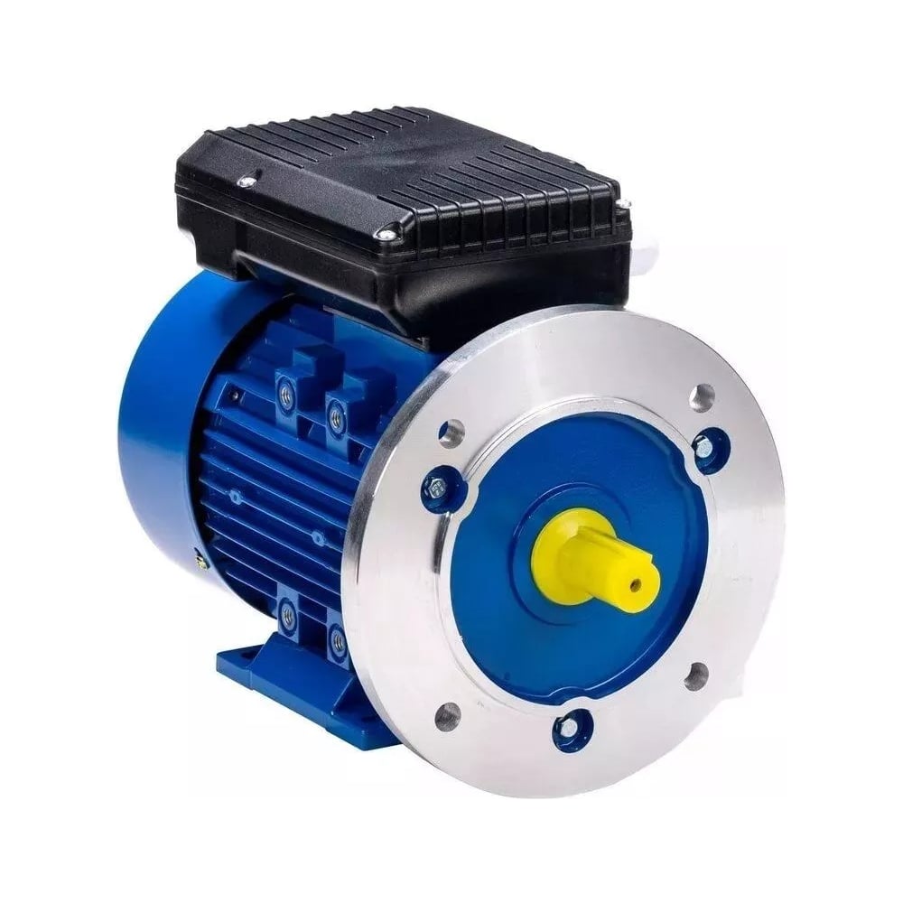 Изображение товара Однофазный электродвигатель 0.25 кВт 1500 об/мин IP54 класс изоляции F