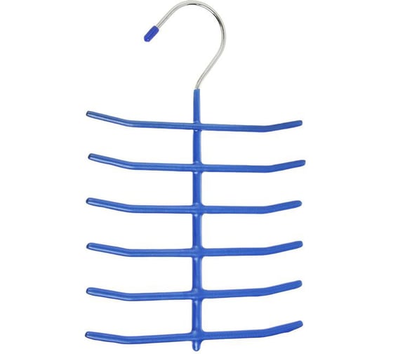 Изображение товара Антискользящая вешалка Доляна для галстуков 16х25х0,4 см, 6 перекладин, микс 819684