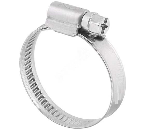 Изображение товара Хомут червячный Airline 25-40/9мм с ключом, стандарт, W1(оцинк.), 50 шт AHCK011