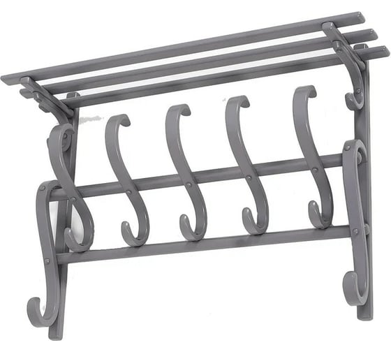 Изображение товара Настенная вешалка Мебелик В 7Н серый 6779