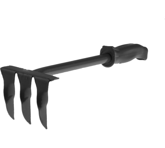 Изображение товара Витые 3-х зубые грабли ЗМИ металлическая ручка ГВ-3м 19