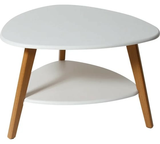 Изображение товара Журнальный стол Мебелик Бруклин белый/дуб светлый 2591