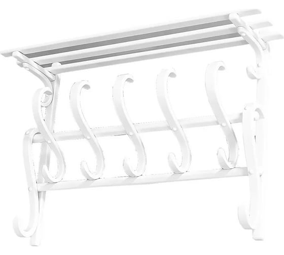 Изображение товара Настенная вешалка Мебелик В 7Н белый 6778