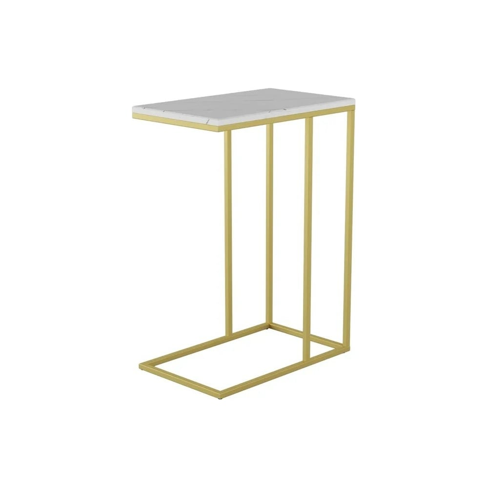 стол придиванный мебелик агами голд мрамор золото п0004778 Придиванный стол Мебелик