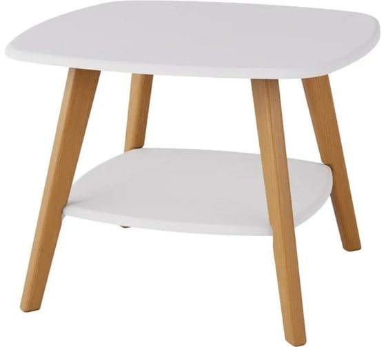 Изображение товара Журнальный стол Мебелик Хадсон белый/дуб светлый 6933