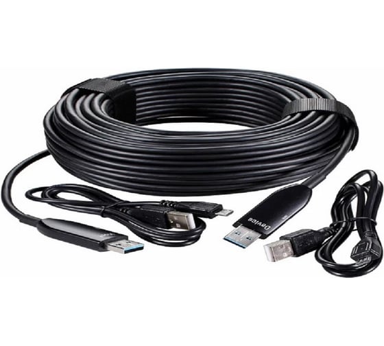 Изображение товара Кабель VCOM USB, оптический, активный, 10m D3762-10.0