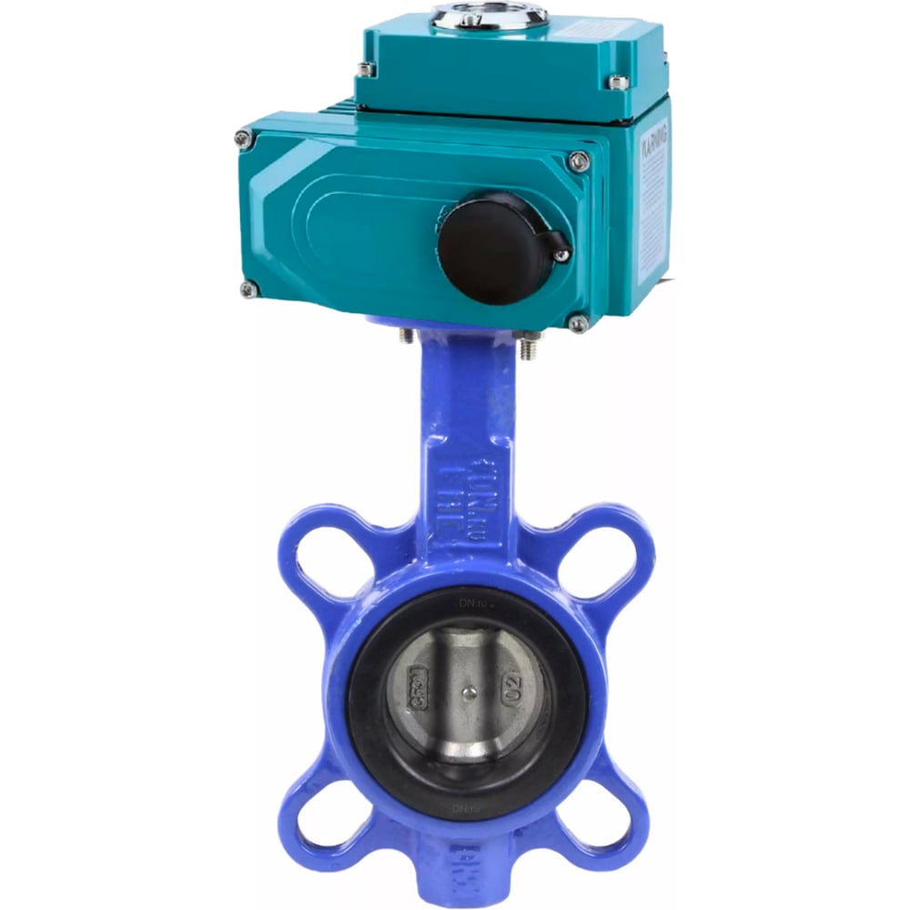 Изображение товара Затвор DN.ru WCB-316-EPDM-2W-Fb Ду125 Ру16 электропривод 24В дисковый