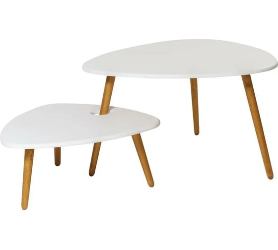 Изображение товара Журнальный стол Мебелик Стилгрей белый/дуб светлый 5011