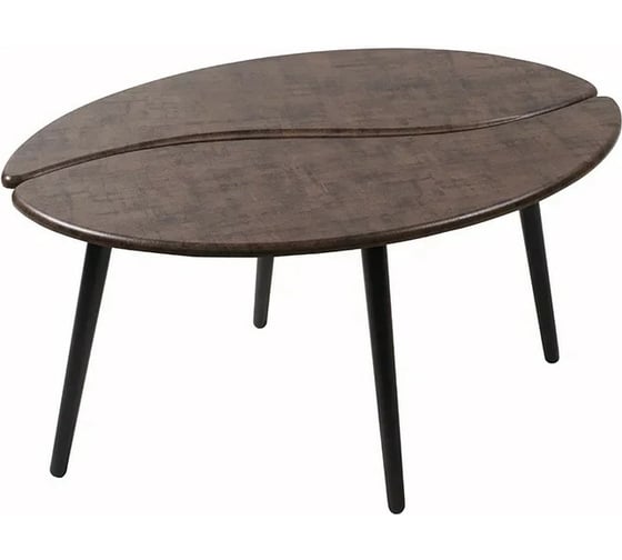 Изображение товара Журнальный стол Мебелик Арабика браун/чёрный 5010