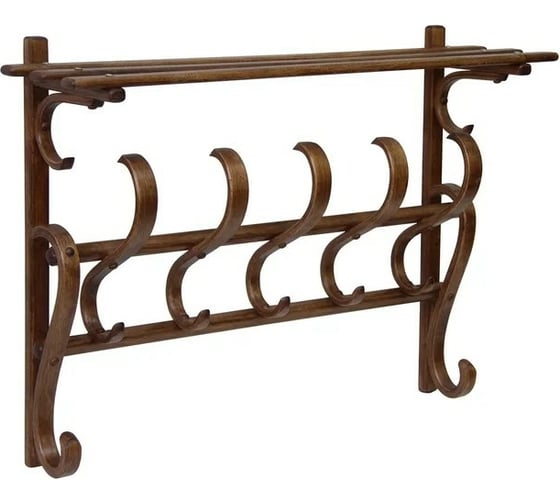 Изображение товара Настенная вешалка Мебелик В 7Н средне-коричневый 1673