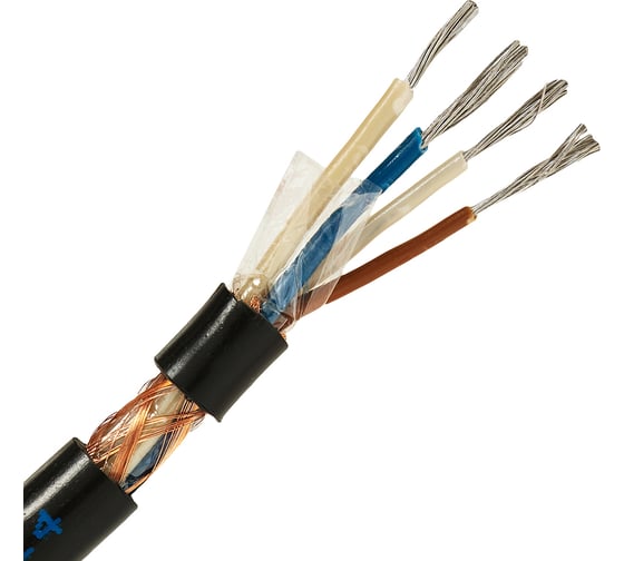 Изображение товара Кабель монтажный ELTROS МКЭШ 4x0.75, бухта 200м, черный МКЭШ-0407-ELTROS-MP