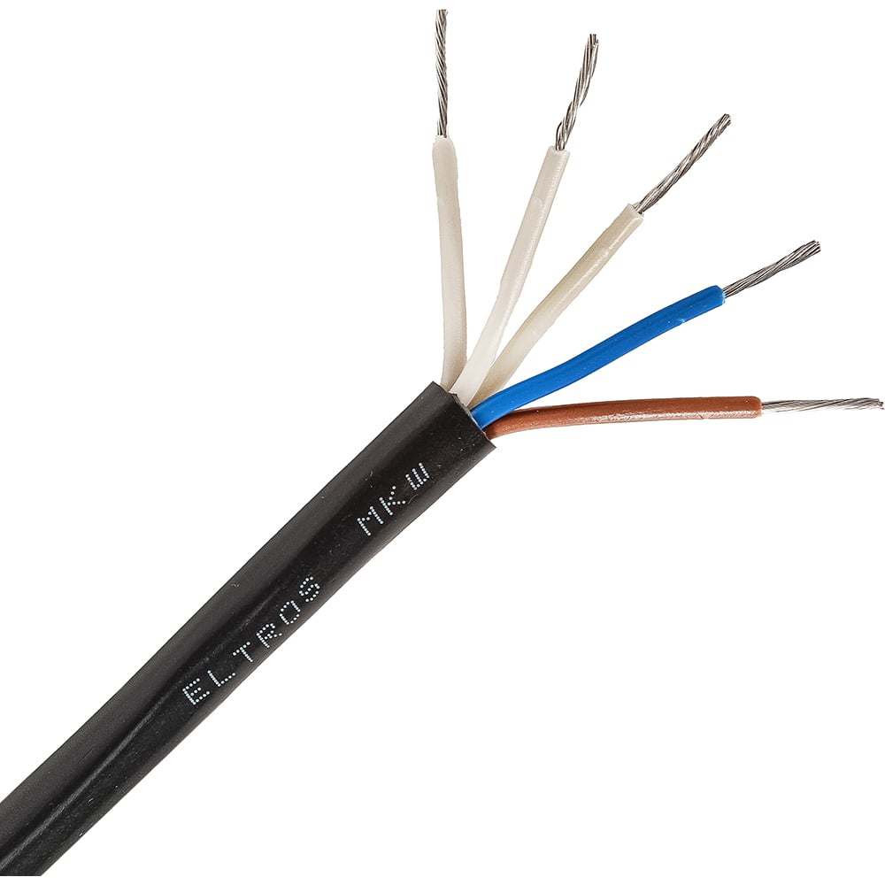 Изображение товара Кабель монтажный ELTROS МКШ 5x0.75, бухта 150м черный