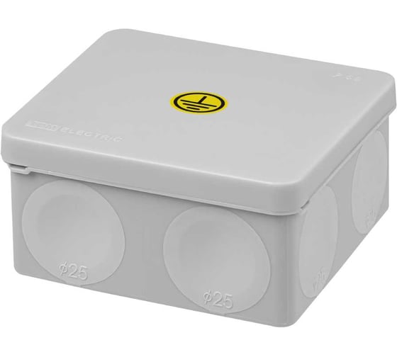 Изображение товара Коробка уравнивания потенциалов (КУП) TDM ELECTRIC двухкомпонентная ОП 100x100x50 мм, шина 6x9, 8 групп, IP66 SQ1401-1365