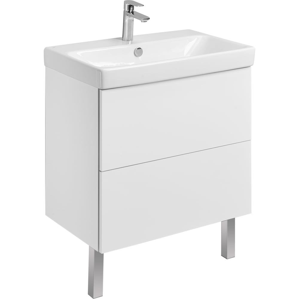 Изображение товара Тумба AQUATON Юнит 70 белый глянец, Раковина Адриана 70, 1A286801UN010