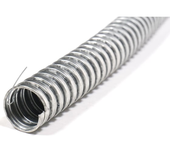 Изображение товара Металлорукав ГОФРОМАТИК Р3-Ц 10 (50 м/уп.) с протяжкой zeta44900