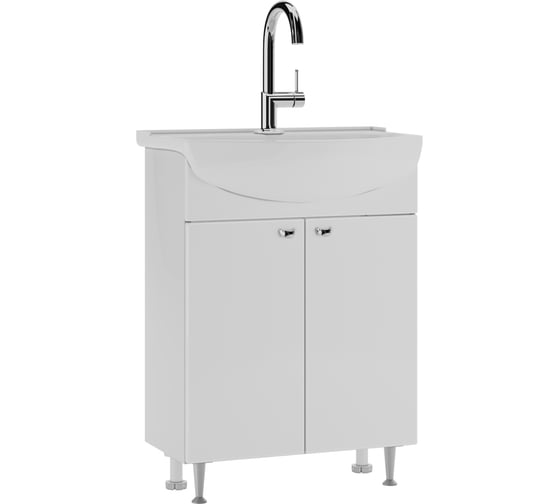 Изображение товара Тумба под умывальник Амур 60 Домино Лидер без ящика (разобранная) DLr0005T