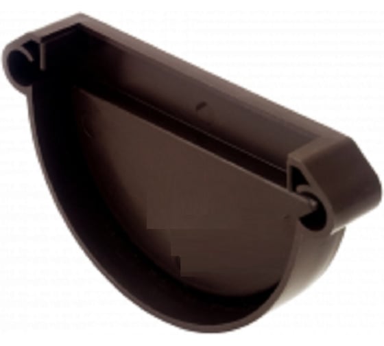 Изображение товара Заглушка желоба IMPLAST 130 мм G130/80 универсальная L/R, коричневая, 2 шт. 13585-2
