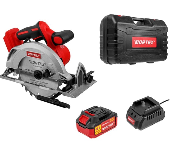 Изображение товара Аккумуляторная циркулярная пила WORTEX CCS 1819-1 ALL1 с акб и з/у, в чемодане 1329533