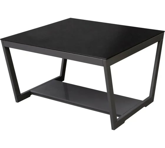 Изображение товара Журнальный стол Мебелик BeautyStyle 1 темный глянец графит/стекло черное 5276