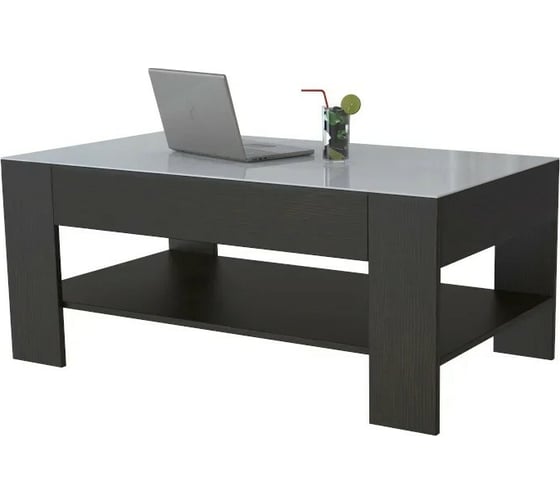 Изображение товара Журнальный стол Мебелик BeautyStyle 26 венге/стекло белое 1142