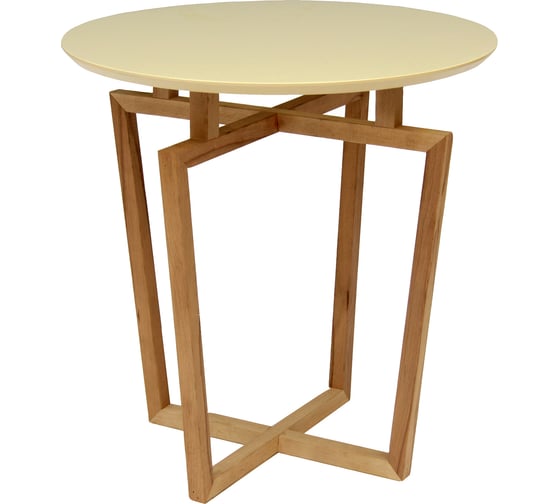 Изображение товара Журнальный стол Мебелик Рилле 440 бук/бежевый кругл. 1118