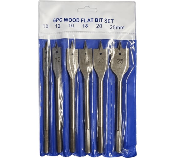 Изображение товара Набор плоских сверл Turbosky FD-1 (6шт) 644