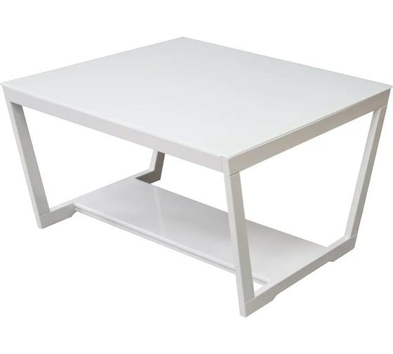 Изображение товара Журнальный стол Мебелик BeautyStyle 1 белый глянец/стекло белое 5275
