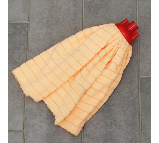 Изображение товара Насадка для швабры Доляна Юбочка цельная микрофибра, 150 грамм, цвет микс 1382136