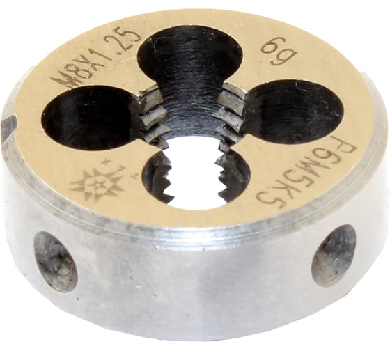 Изображение товара Плашка TLX М 8,0 1,25 dнар.25мм Р6М5К5 6g 75706