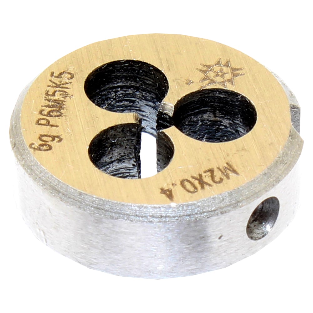 Изображение товара Плашка TLX М 2,0 0,4 dнар.16мм Р6М5К5 6g для нарезки резьбы