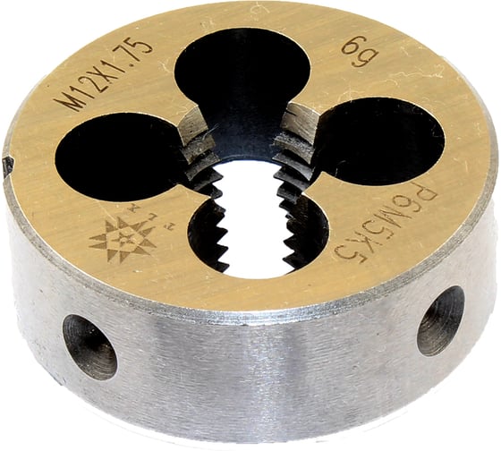 Изображение товара Плашка TLX М 12,0 1,75 dнар.38мм Р6М5К5 6g 75713