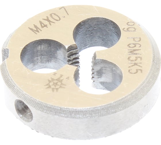 Изображение товара Плашка TLX М 4,0 0,7 dнар.20мм Р6М5К5 6g 75698