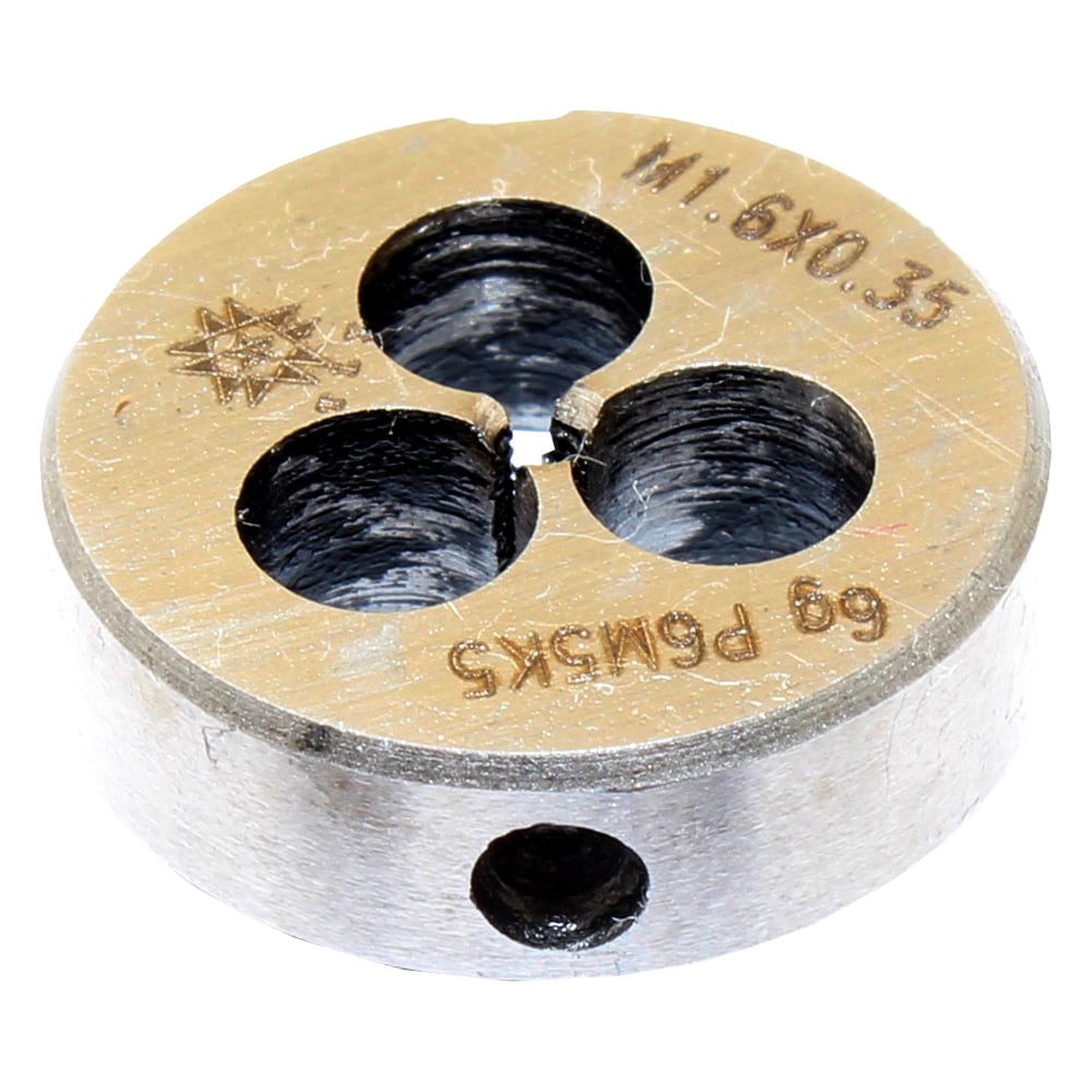 Изображение товара Плашка TLX М 1,6 0,35 dнар.16мм Р6М5К5 6g 75694