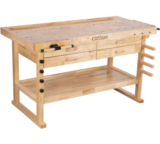 Изображение товара Верстак столярный Сорокин Great с 4 ящиками 35.334