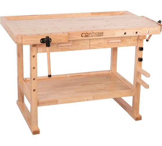 Изображение товара Верстак столярный Сорокин Standart с 2 ящиками 35.322