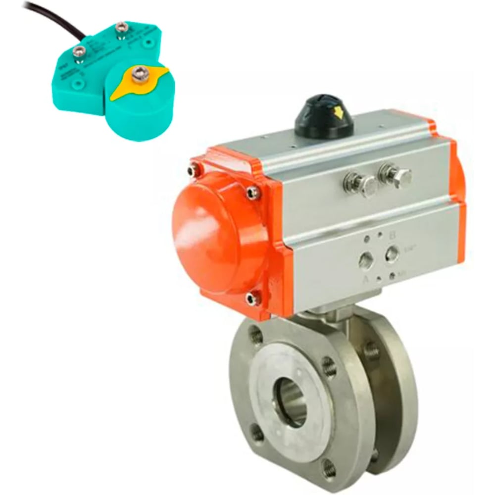 Изображение товара Кран шаровой нержавеющая сталь Ду25 Ру16 с магнитным переключателем