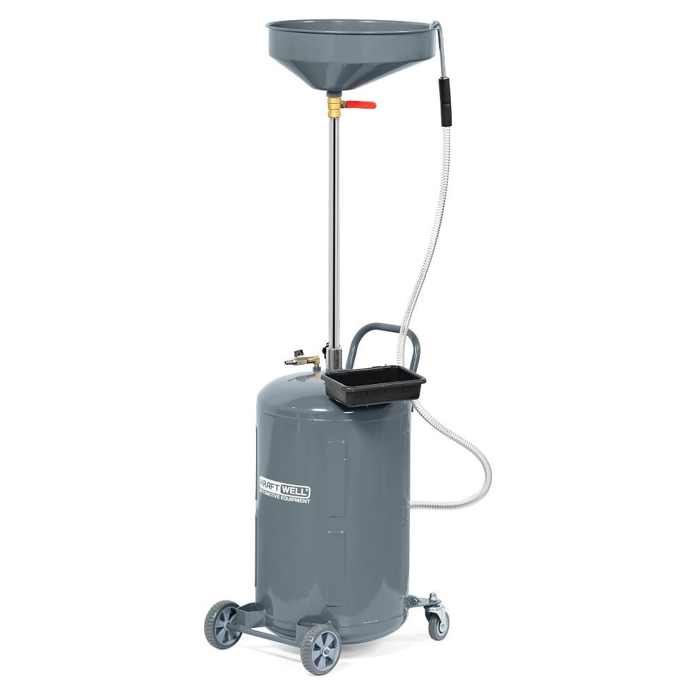 Изображение товара Установка для слива масла и антифриза KraftWell 90 л KRW1803.80L