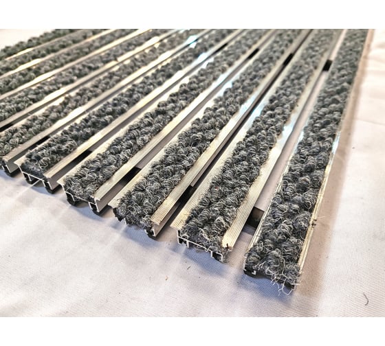 Изображение товара Грязезащитная придверная решетка ООО ПК ЦентрВход Эксперт ворс, (цвет серый), размером 1200x600мм. 731EX072