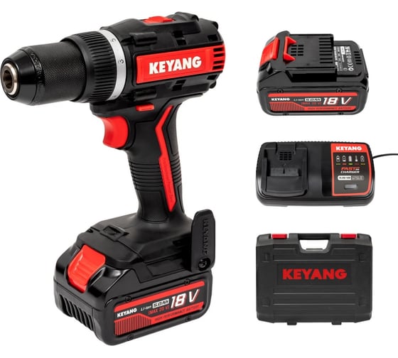 Изображение товара Аккумуляторная дрель-шуруповерт KEYANG DD20BLA-70C (Set)