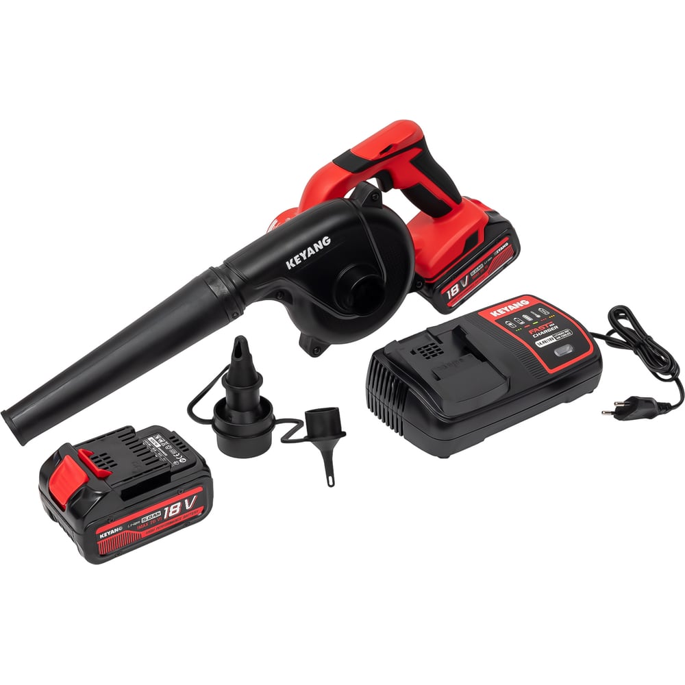 Изображение товара Аккумуляторная воздуходувка KEYANG BR18L для профессиональной уборки