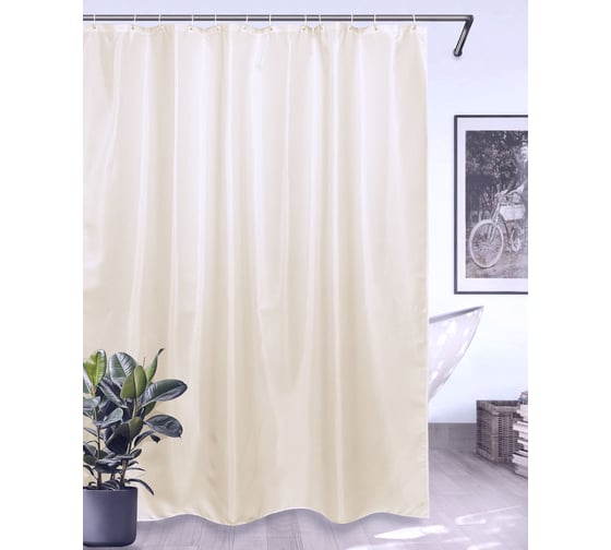 Изображение товара Штора для ванной Bath Plus Hilton TL бежевый 180x200 SKTL-02W